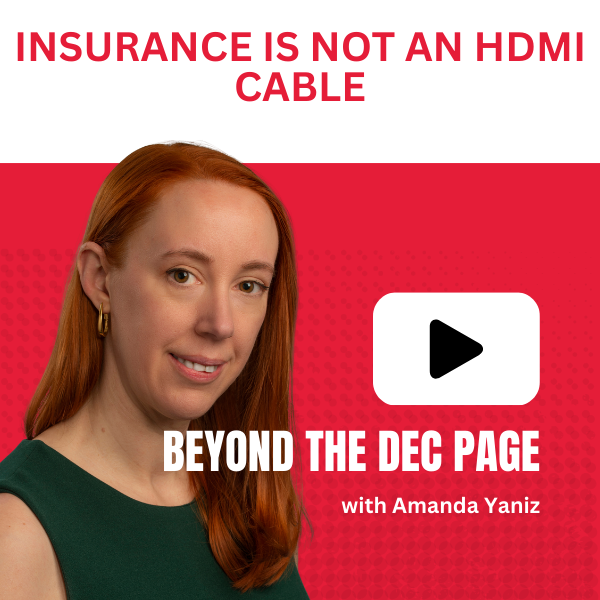Insurance is not an HDMI Cable